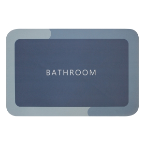 Χαλάκι - πατάκι μπάνιου Super Απορροφητικό 60Χ40 εκ. BATHROOM μπλε - KESKOR 53180-1